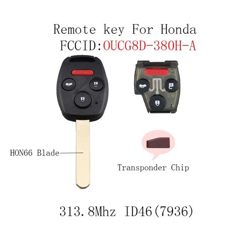 honda remote remove rfid chip|2007 honda key fob remote.